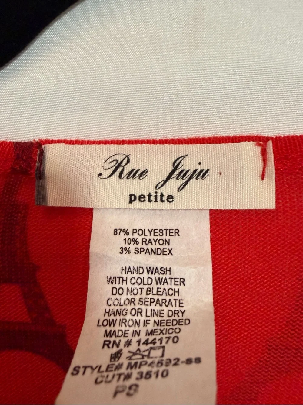 Rue Juju bright red